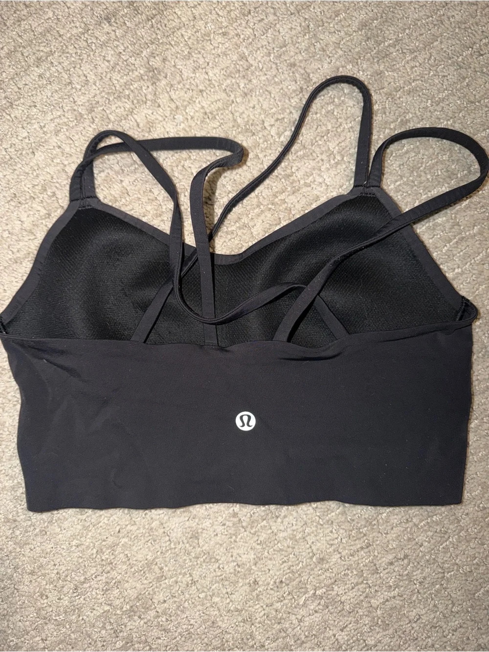 lululemon athletica Black Strappy Sports Bralette